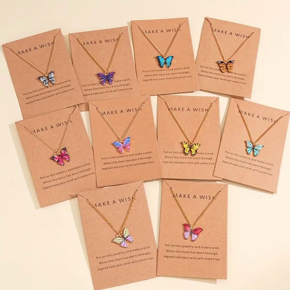 10 Butterfly Necklaces